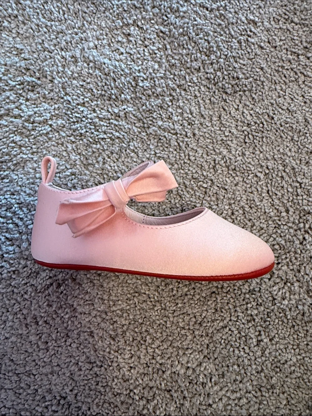 Christian Louboutin shoes for baby soft pink size 19